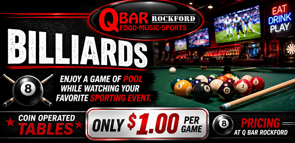 Play Pool in Rockford Illinois